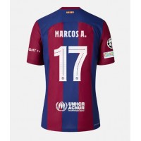 Pánský Fotbalový dres Barcelona Marcos Alonso #17 2023-24 Domácí Krátký Rukáv
